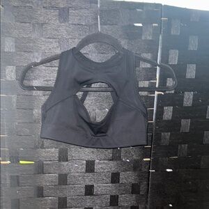 Savage X Fenty Black Racerback Sports Bra